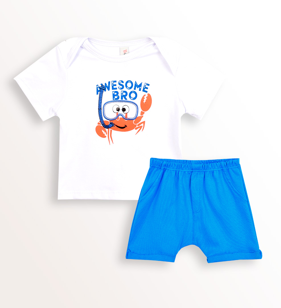 CONJ. REMERA AWESOME BRO