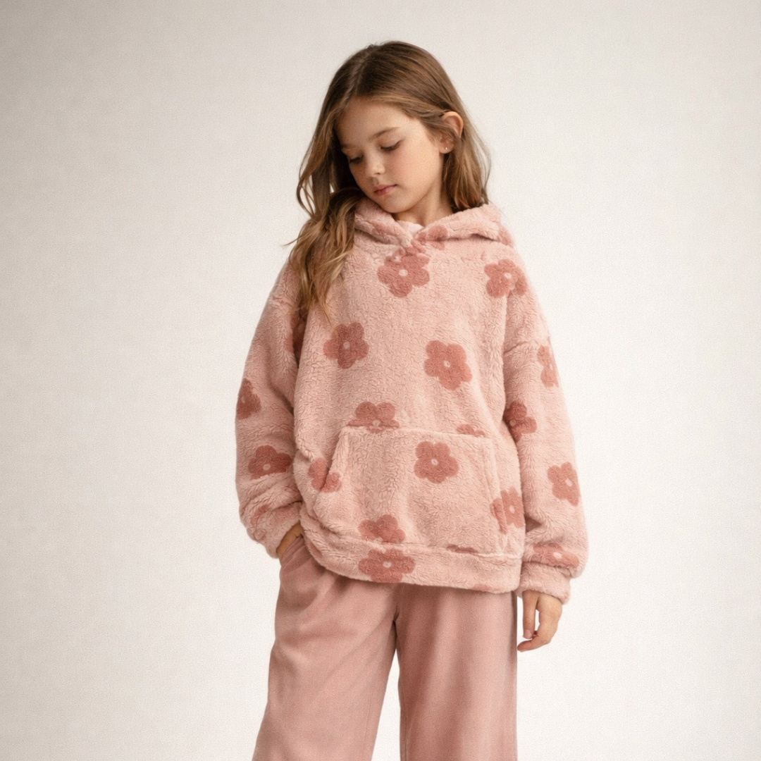 BUZO CORDERITO "FLOR"