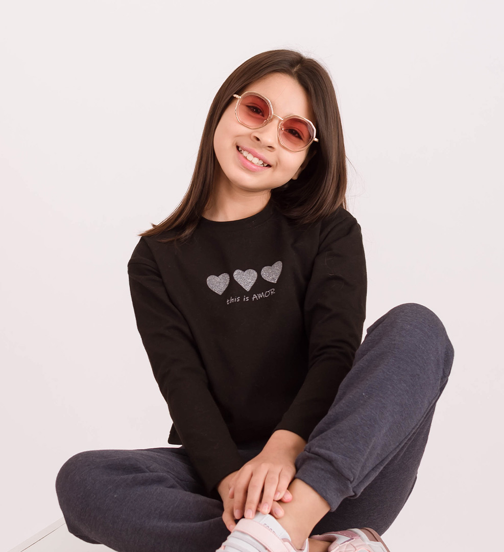 CAMISETA CORTA "AMOR"